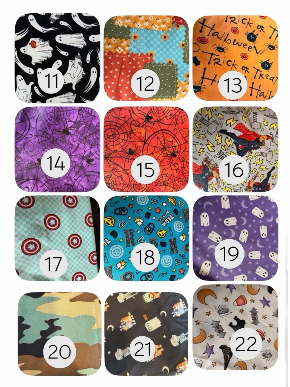 Kids Halloween Trick-or-Treat Tote Bag in Multiple Fabric Options